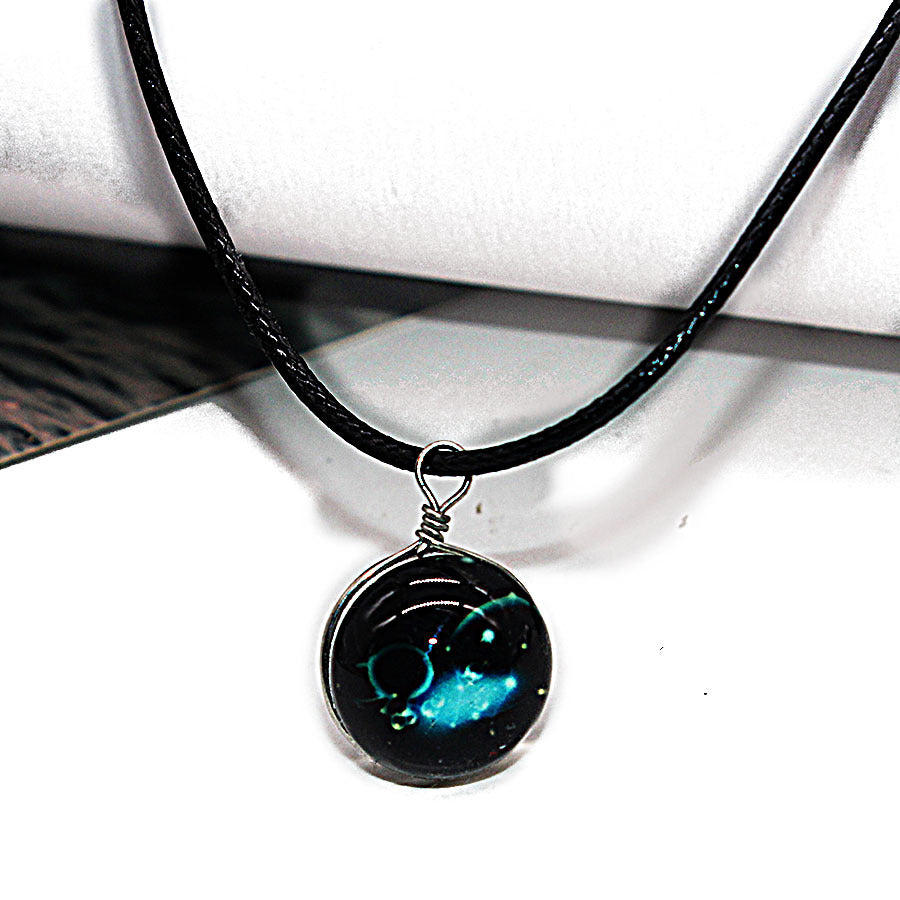 Zodiac Signs Zodiac Necklace 12 Luminous Horoscope Glass Gemstone Pendant  For Women And Men Black Leather Wax Rope Chains Glow In The Dark Jewelry  From Goodluck92081, $0.76